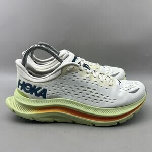 Women's 8 / Men's 7 - Hoka One One Kawana White Green Running Comfort Sneakers